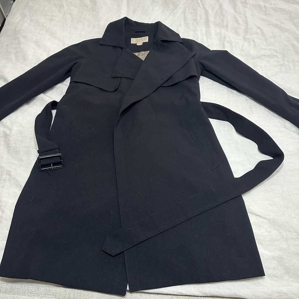 Michael Kors black trench coat